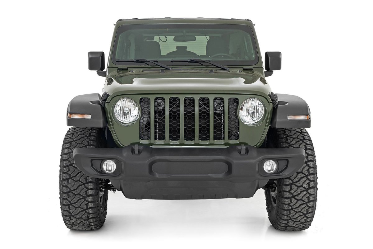 Jeep Wrangler JL Suspension Lift Kit - Front + Rear - Rough Country - 3.5 Inch, C/A Drop, Front D/S, M1 - '24-'25